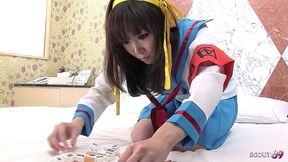 japanese tiny step-sister seduce to first time creampie fuck at uncensored jav roleplay
