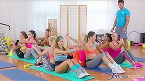 Gym Chicks Filthy Threesome With Pervert Gym Teacher Full Video