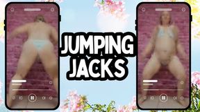 blue bikini Jumpin Jacks