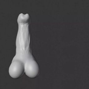 3d cock, yes, big and thick animation