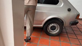 Jarlyn can't go to work because her car is broken.