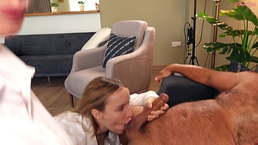 Behind the Fucking Scenes: Two Porn Queens Take On the Pros — and Ride Two Big Cocks. No Script