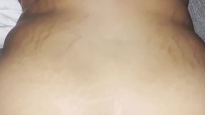 Lightskin ebony hunk's colossal dick tight pussy pounding
