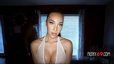 Busty milf takes BBC after a filthy massage - Melissa Stratton