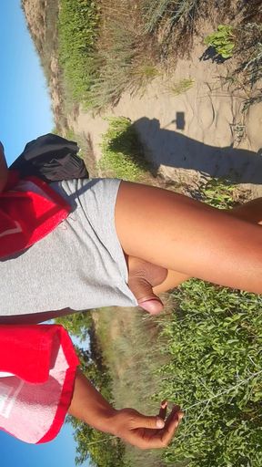 Horny Boy Ruined Orgasm After A Day On The Nude Beach