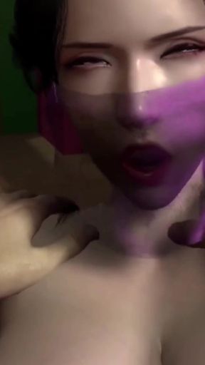 3D Horny Slut Cheerleader Cheating with Big Dick in Restroom