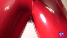 You need to cum on my shiny red pants, am I not right