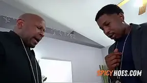 Busty EXPERIENCED LADY takes BBC in DP while being roughed up by tax agents