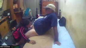 quick blowjob visit - she gets mouthful of cum