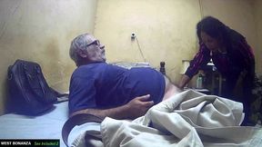 quick blowjob visit - she gets mouthful of cum