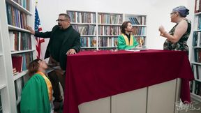 Trans Student Kalli Grace Gags on Prof Draven's Huge Cock Then Gets Ass Destroyed Raw