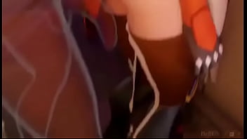 Mercy getting fucked while tracer watches