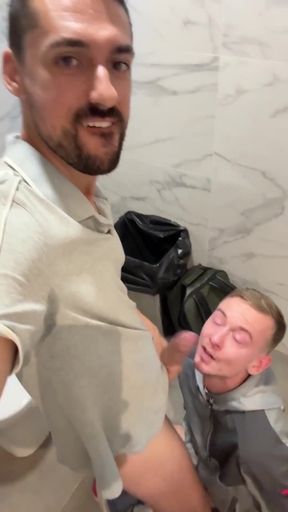 Unforgettable moment from &quot;sexy papi having sex in a public bathroom with a twink with big cock&quot;