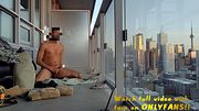 BROWNIE STROCKS BBC WHILE ENJOYING CITY VEW