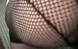 Randy crossdresser loves cum