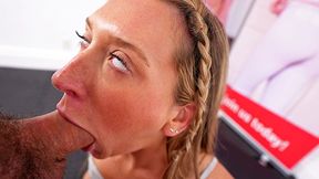 Tanned and Slender American Teen's Explicit Fitness Fiasco Gets Hardcore POV Casting