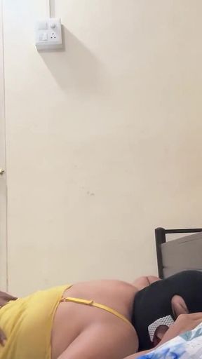 Step Son Gives Step Mom a Soft Massage