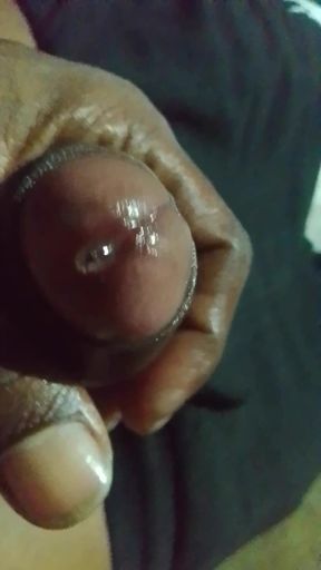 Oil on my black dick