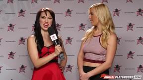 ”Summer Day Tall Blonde Double penetration Blowjob”