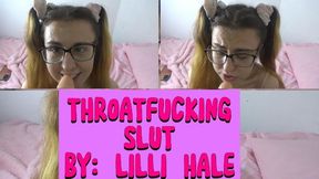 Throat fucking slut