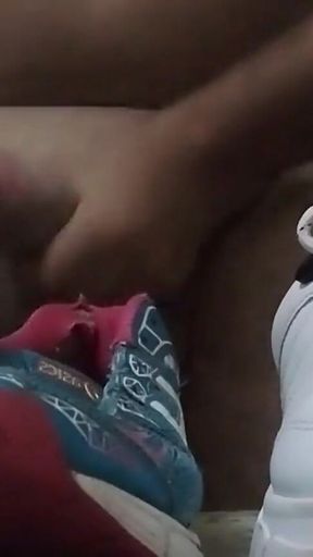 Sneaker fuck and cum on asics