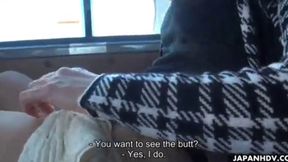 Maki Hojo's Uncensored Car Blowjob Scene with Japanese Woman