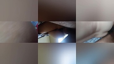 estudiante lesbiana, tomada recibe verga por el culo.