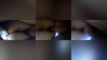 estudiante lesbiana, tomada recibe verga por el culo.