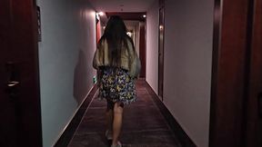 Risky Public Pussy Flash on Hotel Corridors n Lobby
