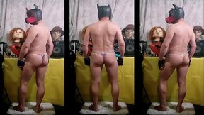 un perrito hambriento de verga y su ropa intima y sensual