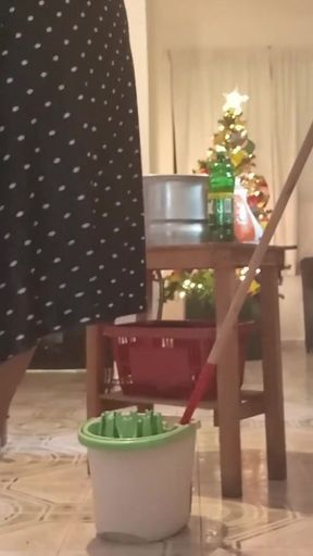 Fat Wife Doing Cleaning 4   Clip 2