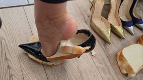 Crushing Bread Inside my Designer Heels - Louboutin Miss Z, Irirza and So Kate
