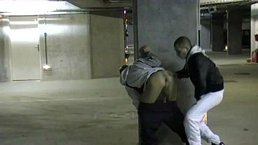 fucked by a straight scally boy in public parking