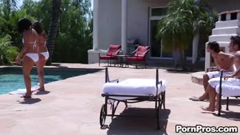 Lily Love & Dillion Harper Swap Husbands in Steamy Creampie Orgy