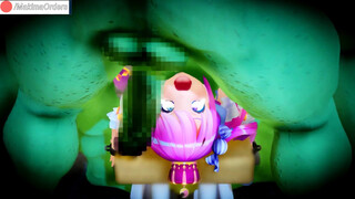 Magic GIrl having her mouth Fucked by Orcs - MakimaOrders