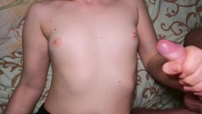 Step sister helps me cum!