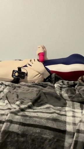 Kigurumi Breathplay Masturbation with Estim   Clip 1