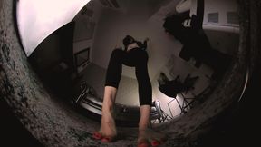 Turning you into a speck between my toes