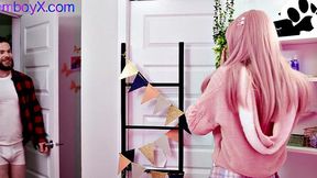 Sweet trap surrenders to hunk