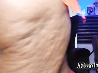 UNCUT - Black curly Snatch nonstop Squirting Masturbation - FULL EPISODE ON RED - Mara Exotic