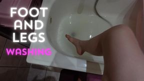Foot and leg washing from my POV