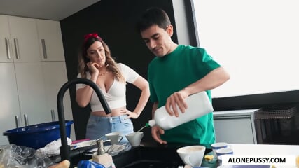 Lazy Stepson Gets Chores Done.  Slovenia