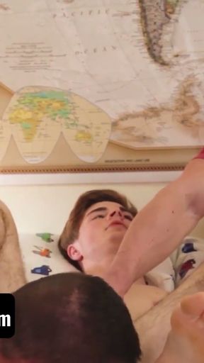Innocent Teen Travis Berkley Gets Daddy's Special Stuffing For Thanksgiving   Clip 3