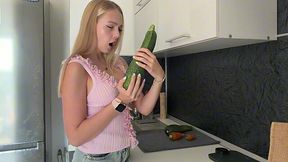 Stepson wants to be his stepmom's special fucking zucchini