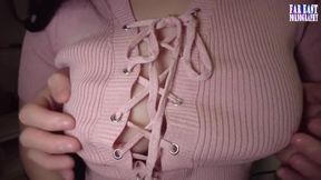 Secret Squeeze Bliss with a Shy J Cup Tease Hiding Her Massive Curves for a Sneaky Finish Phase.3