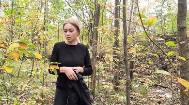 A forest whore seduced a forester with a big dick