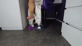 while i eat My breakfast hubby is where he belong