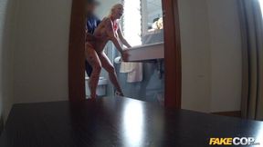 Fake cop with a big dick anally penetrated a slutty blonde Monty