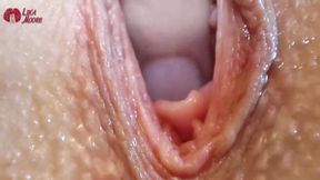 Extreme Pussy Close up. Vaginal Dilator