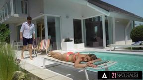 21 NATURALS - Sexy Blonde Alexa Flexy Gets Her Tiny Ass Fucked Hard!